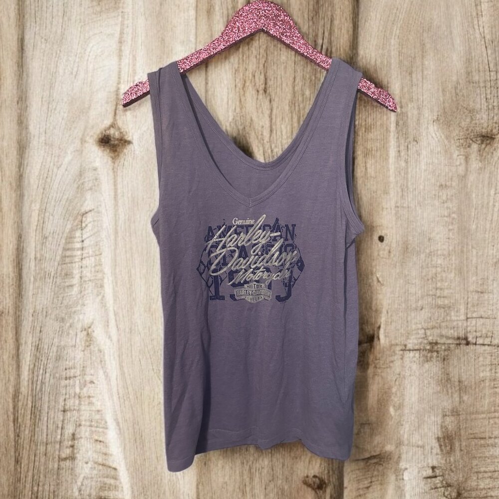 Harley Davidson Womens Purple Tank Top Tifton Georgia XL